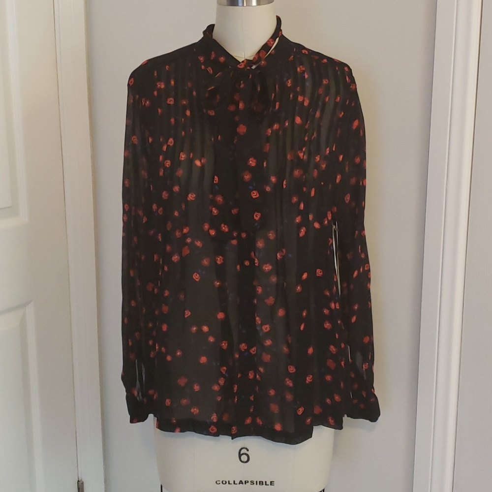 Warm brand Viscose Pintuck Blouse